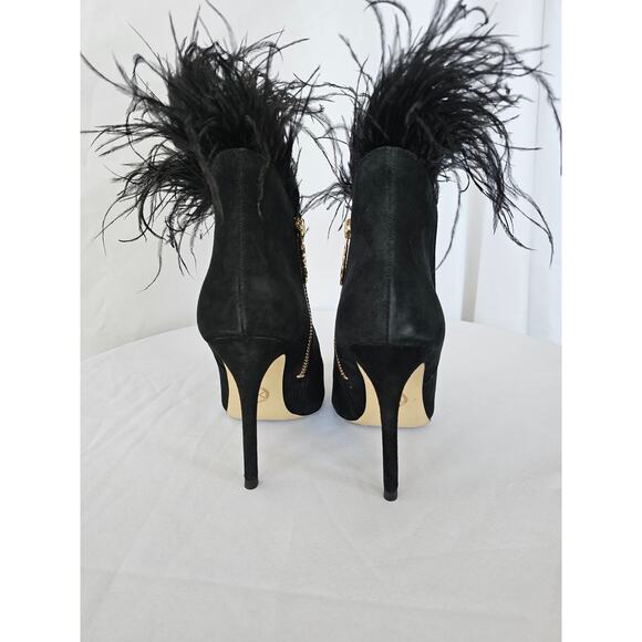 MICHAEL Michael Kors Whitby Feather Shooties Heels Boots Black Size 5 NWT - Picture 5 of 7